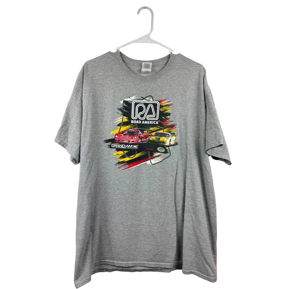 Road America Grand-Am Road Racing 2013 T-Shirt Mens XL Gray Corvette